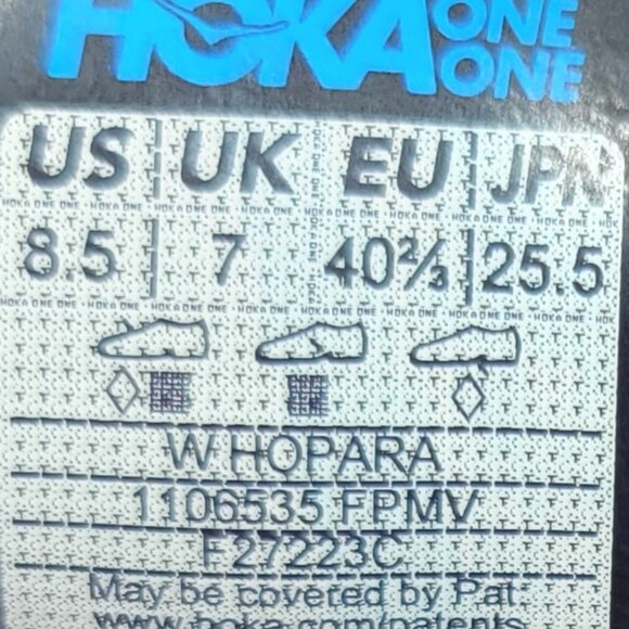 Hoka One One Hopara Women's Size US 8.5 Pale Mauve Synthetic Hiking Sandals. - Picture 10 of 12